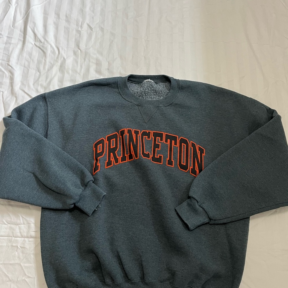 Princeton University Russell Athletic Gray Collegiate Sweatshirt Size Large